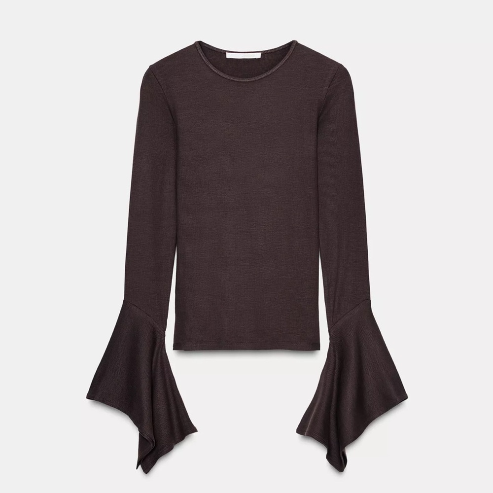 Zara Ruffled Sleeve Shirt
